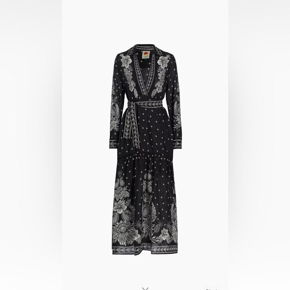 FARM RIO
Belted printed cotton-blend maxi dress